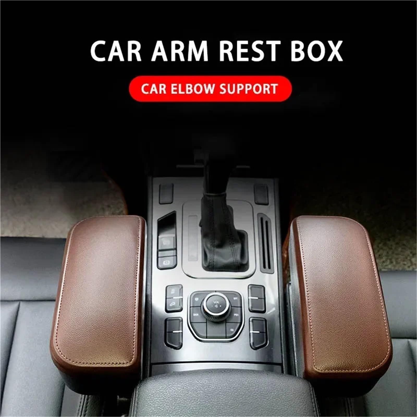 Bracciolo con Copertura a Rullo Bracciolo universale per auto, consolle centrale, bracciolo per auto, organizer, accessori, supporto per gomiti, braccioli(A)