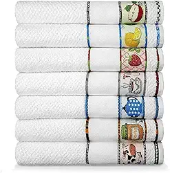 Kit 7 Panos De Prato ou Copa Atoalhado Felpudo Dohler Modelo Vigo - Não Desfia [House Organizer]