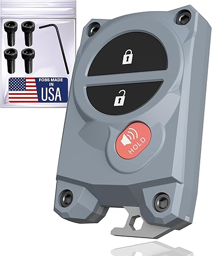 Vista 26 de Funda para llavero Toyota con abridor de botellas integrado, carcasa protectora resistente para Tundra (2007-2017) y Tacoma (2005-2015) - Agarre