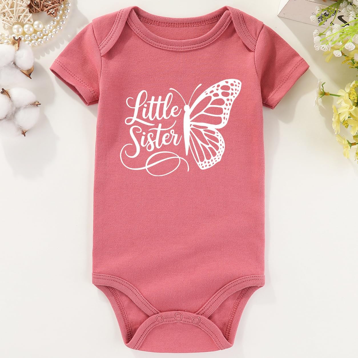 Big Sister Little Sister Matching Outfits Lil sis Baby Clothes girl preschooler T-Shirt infant bodysuits - Image 3