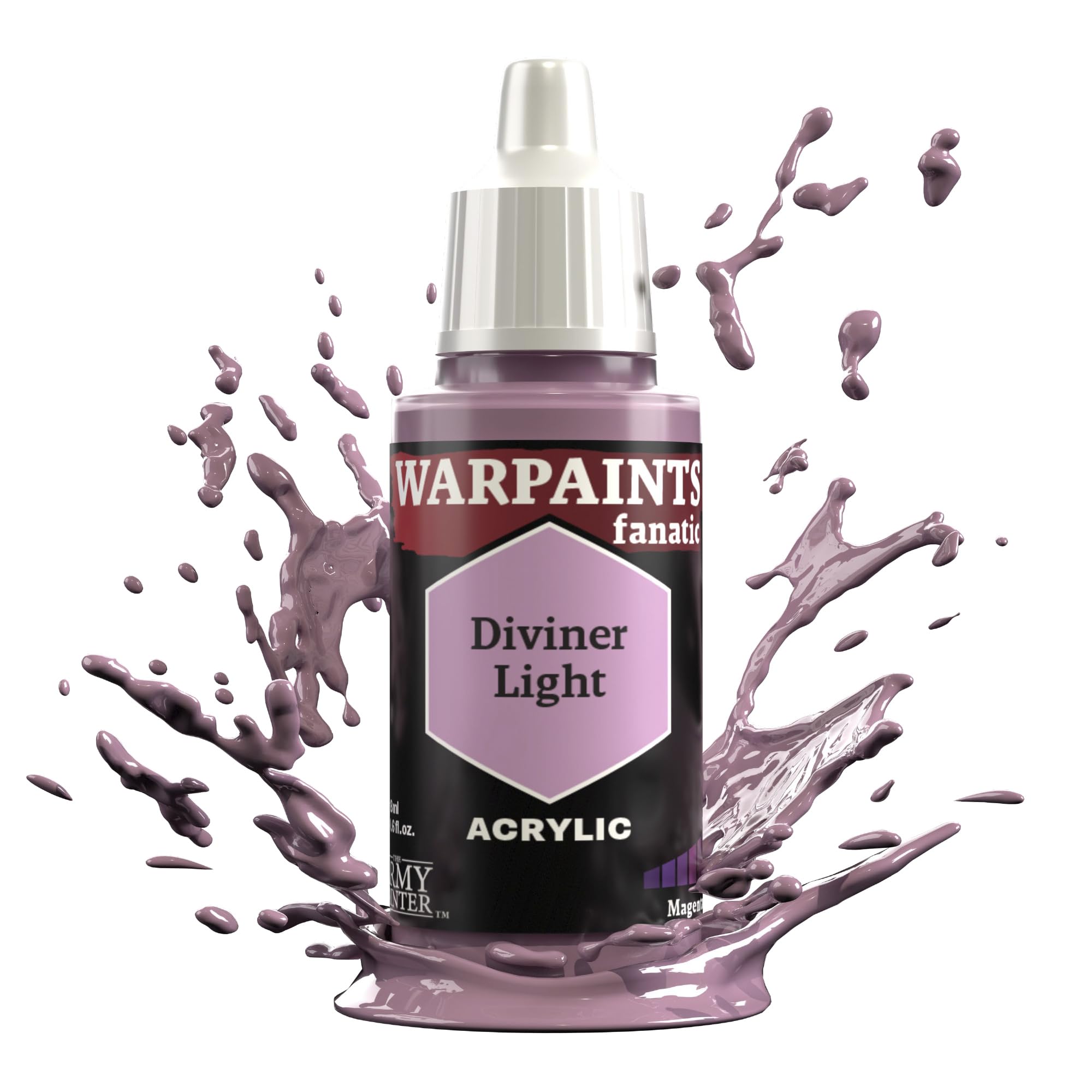 The Army Painter Light Warpaints Fanatic Diviner Single Acrylics, Miniature Hobby Painting, Quality Paint For Miniature Wargaming