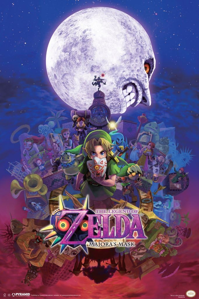 Pyramid America The Legend of Zelda Majoras Mask Nintendo Fantasy Video Game Series Link Princess Cool Wall Decor Art Print Poster 12x18