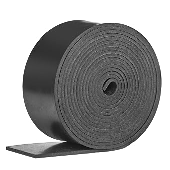 Rubber Strip Neoprene Sheet Solid Rubber Strips for Weather Seal Pads Floor Covering Vibration Protection Gasket DIY Leveling Shock Resistant, Anti-Slip 1, 50mmW x3mmT x1.5mL