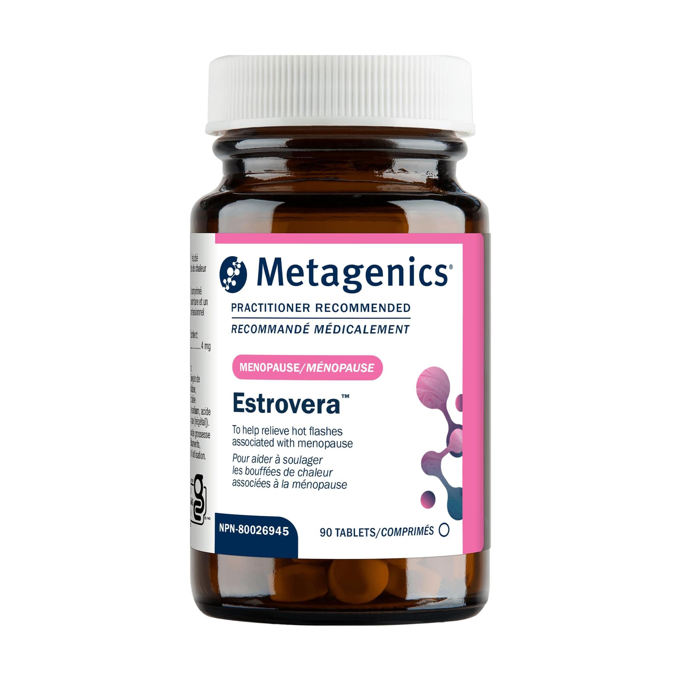 Metagenics Estrovera Tablets, 90 Count International Direct Shipping