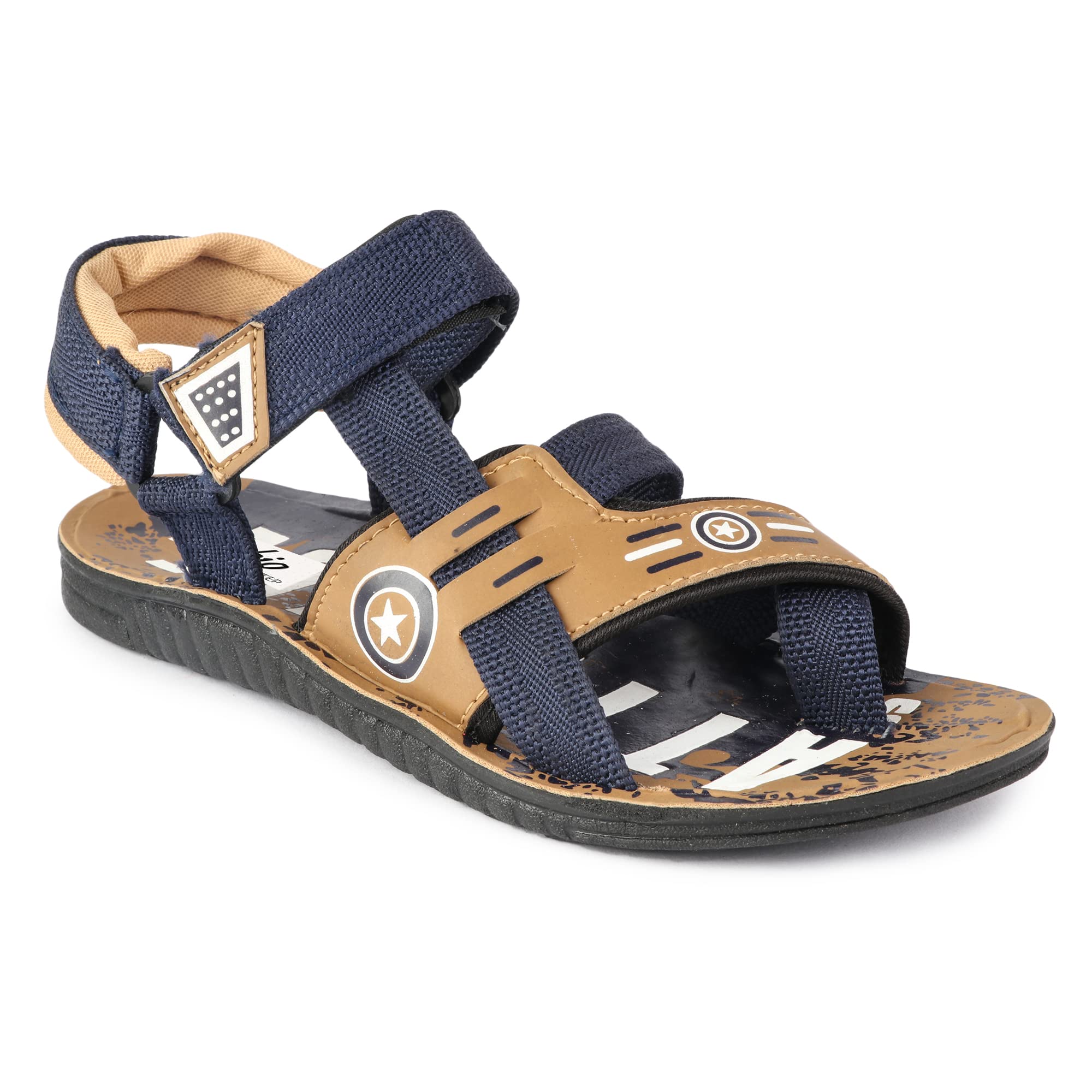 Frabio Mens Casual velcro Sandals/Running Walking Dailywear Indoor Outdoor Floaters for Men -9 UK (Beige) (B0B497H5S7) Amazon Price History, Amazon Price Tracker