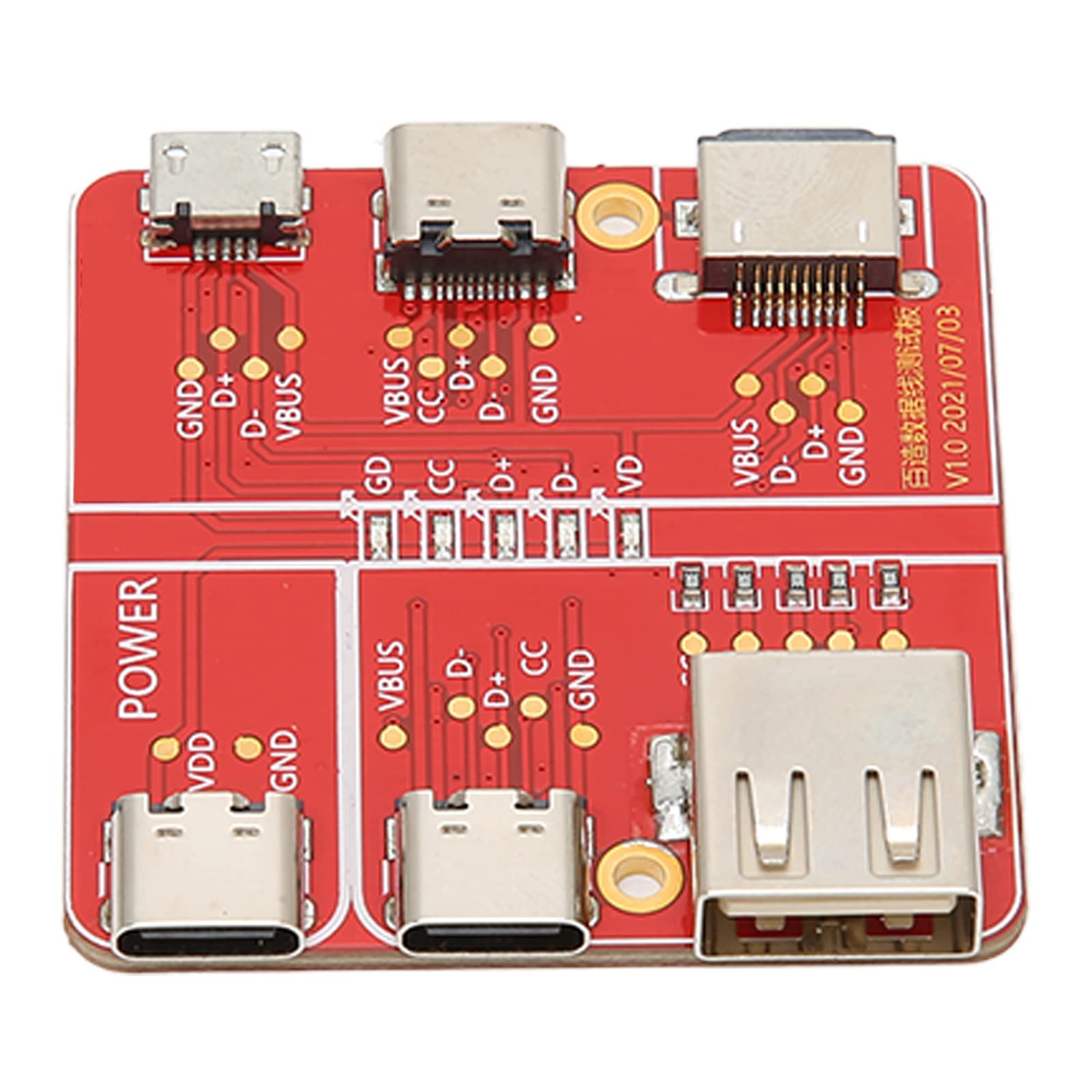 GOTOTOP USB Cable Tester Charging Test Card 3 in 1 Data Cable Tester Accurate Type C Micro for iOS Interface, Easy to Use, Versatile and Practical with Function and Port