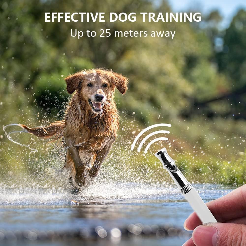 Hundepfeife, 2025 Upgrade, leise Hundepfeife, verstellbare Schlepppfeife für Training, professionelle Rückruf-Hundetrainingspfeife, mit Umhängeband (A-2 Stück)