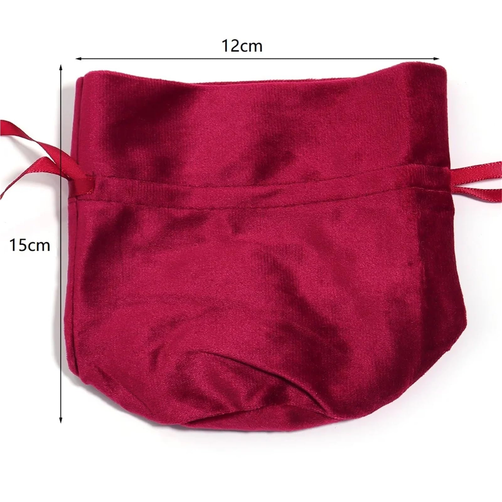 Schmuckbeutel 20 Stück rosa Samtbeutel mit Kordelzug, rote Aufbewahrungsbeutel for Hochzeit, Party, Geschenkverpackung, Schmuck, kleine Geschenke