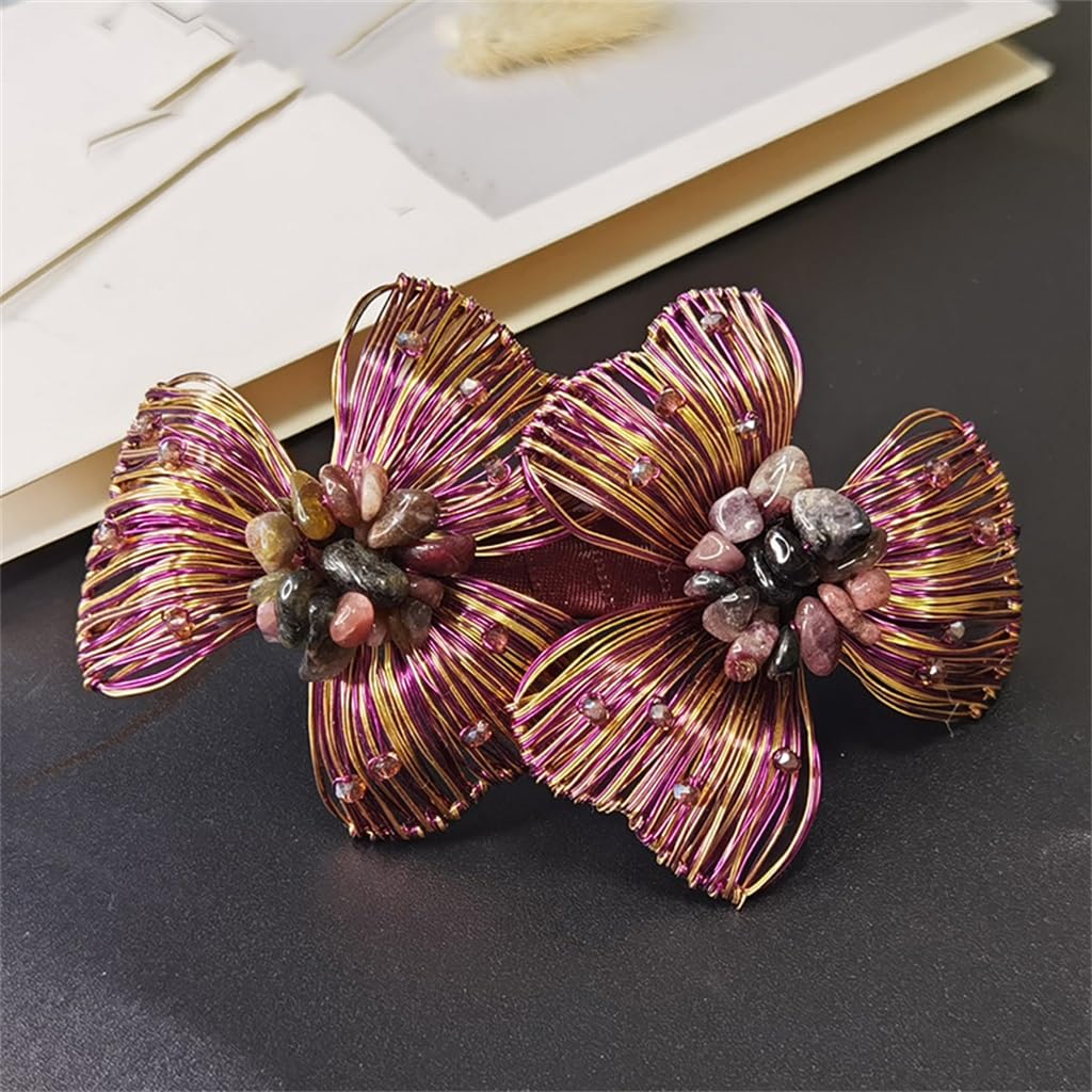 Handmade Copper Hair Ornaments Mother Hairpin The Back Of The Clip Ponytail