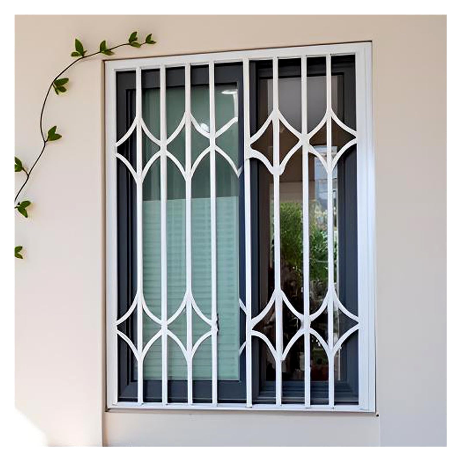 Składane aluminiowe ogrodzenie ochronne do okien, ochrona przed dziećmi, bariera bezpieczeństwa z zamkiem, idealna do pokoi zabaw, lofitów i szop (szer. 80 x wys. 90 cm)
