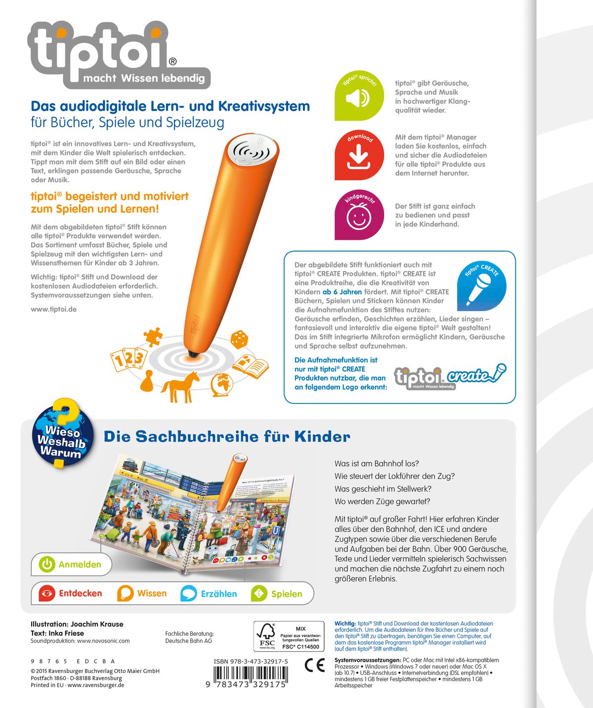 tiptoi® Entdecke die Eisenbahn (tiptoi® Wieso? Weshalb? Warum?, Band 17)