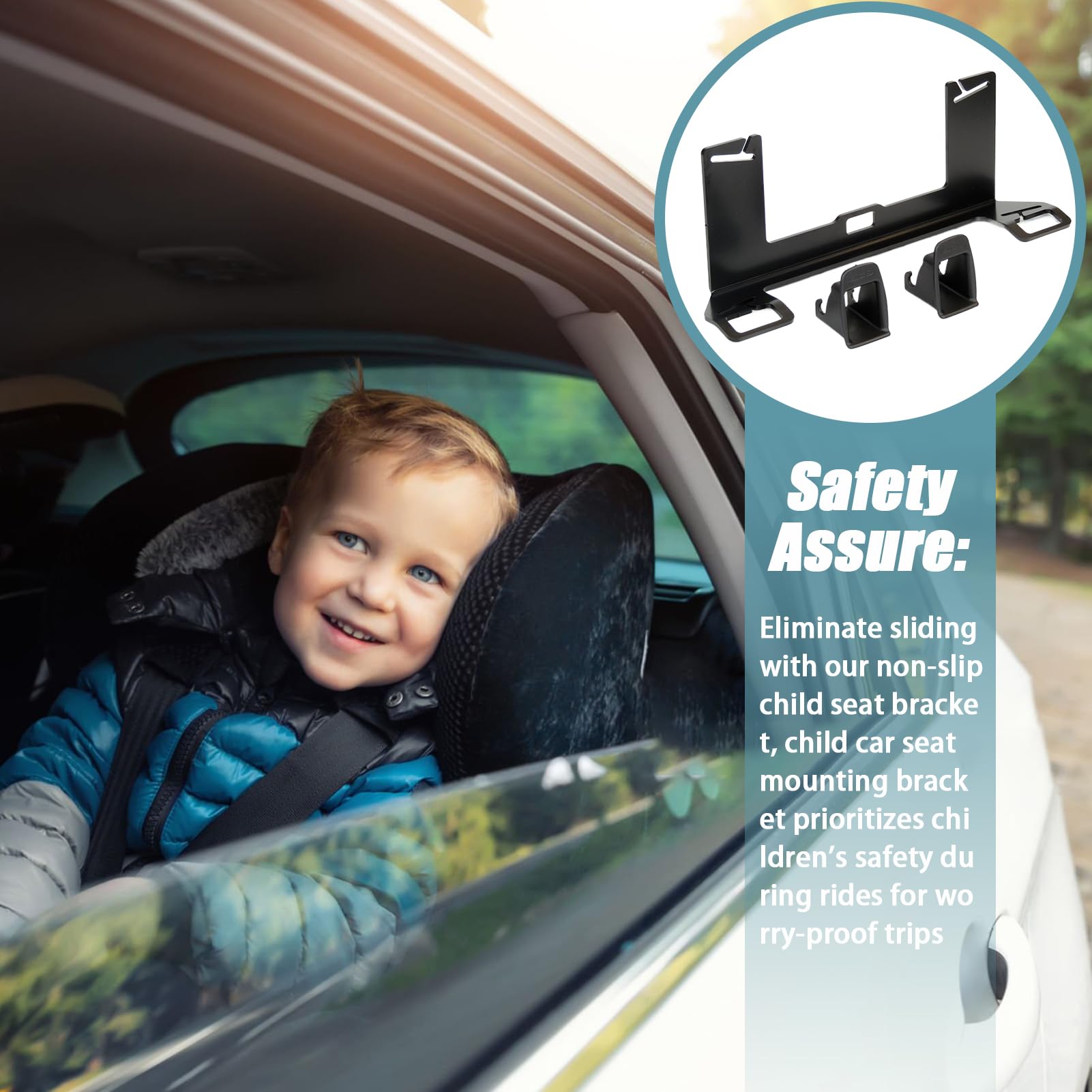 Kinderautositz – Autokindersitzhalterung, zuverlässiger Haltegurt, stabile Befestigung, einfache Installation | Sicherheitshalterung für Passagiere für Autos, LKW