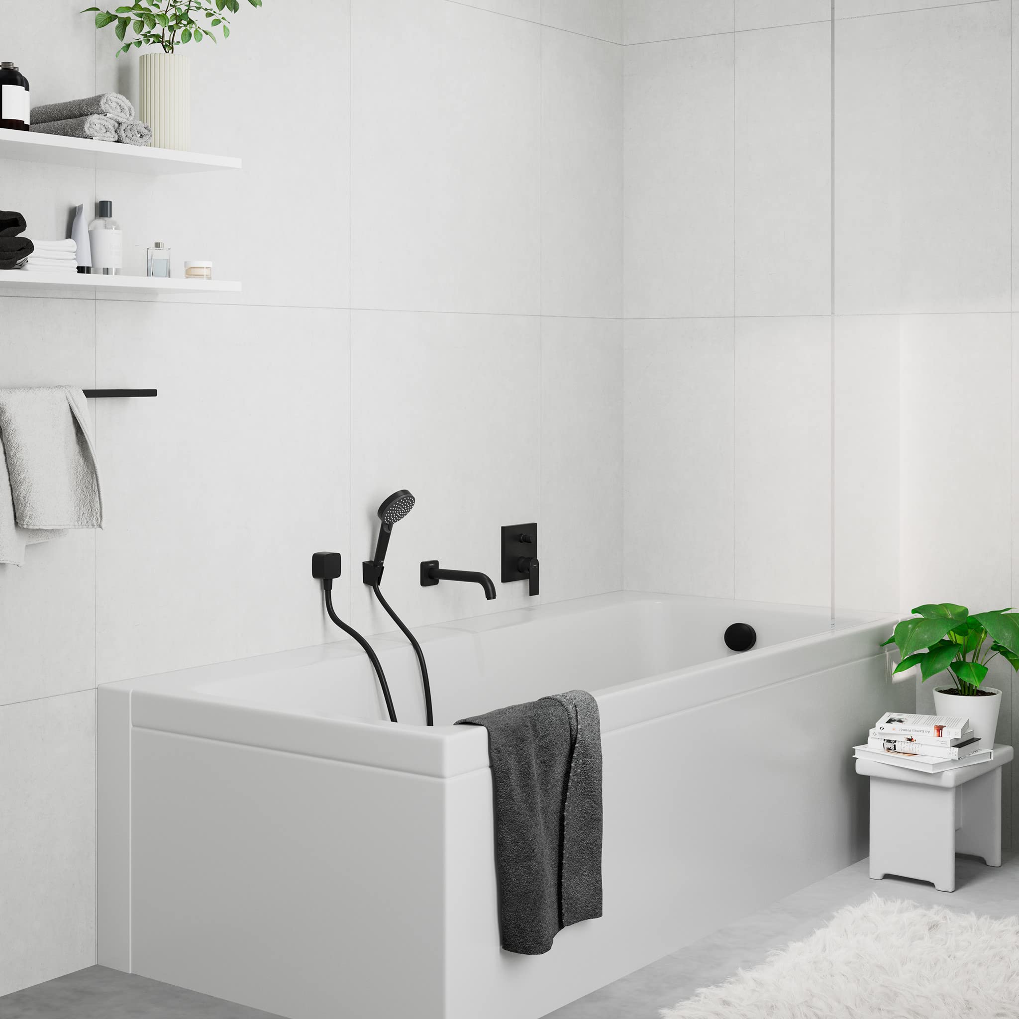 hansgrohe Vernis Shape Bec déverseur, noir mat, 71460670