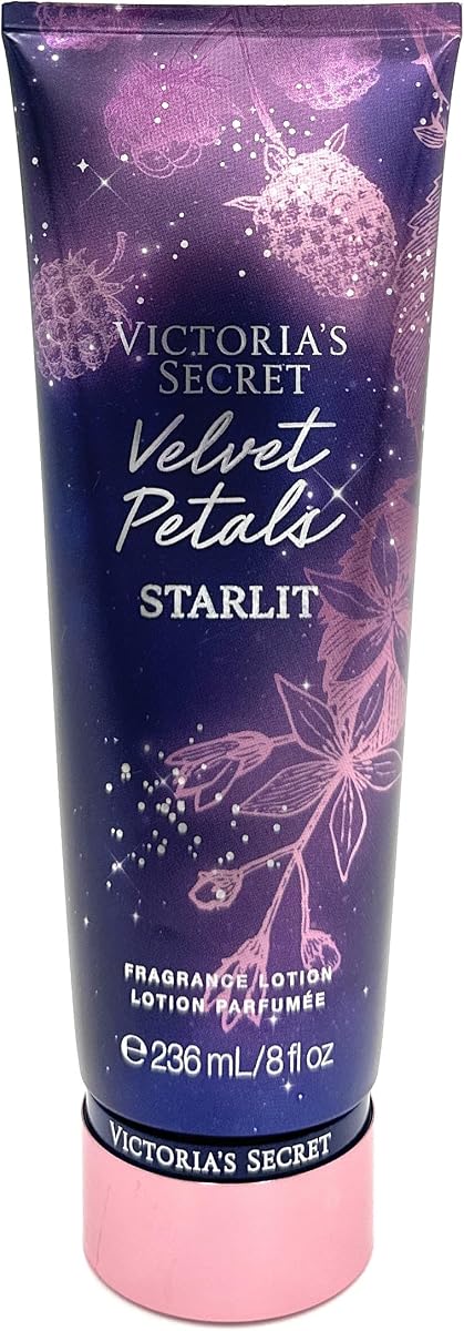 Victoria's Secret Fragancia Loción Starlit Collection 8.0 Fl Oz (Mediano, Pétalos de Terciopelo Starlit)