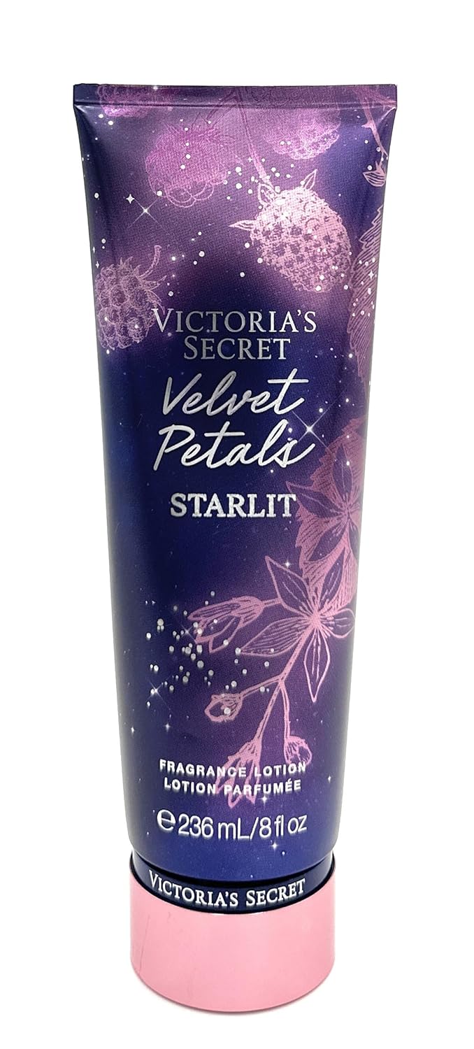 Victoria's Secret Fragrance Lotion Starlit Collection 8.0 Fl Oz (Medium, Velvet Petals Starlit)
