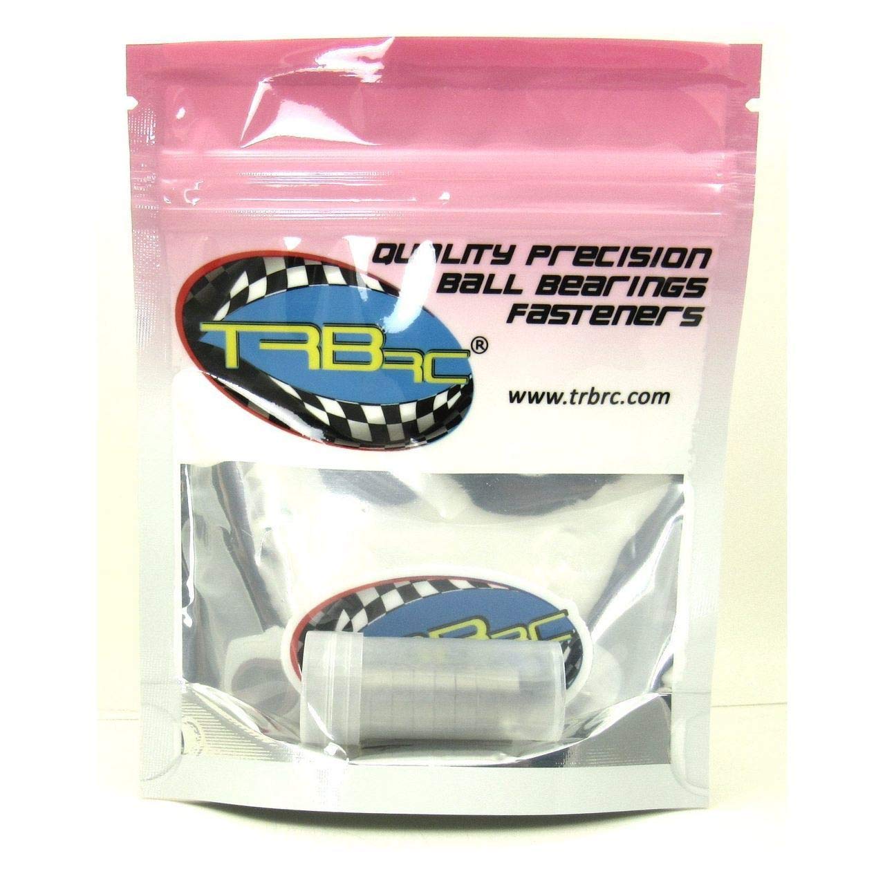 TRB RC 8x12x3.5mm Ball Bearings ABEC 3 Hybrid Seals (10) MR128-RZ-RED