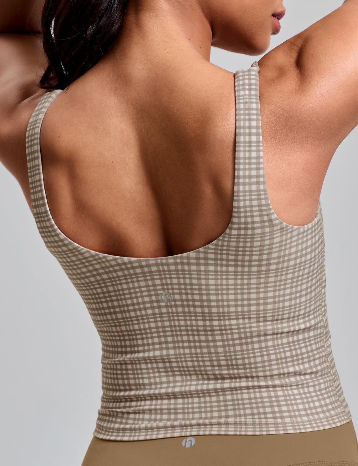 HeyNuts Zeal Bra Womens Scoop Neck Longline Sports Bras, U Back Workout Yoga Crop Tank Tops Padded A-D Cups *Updated Fit - Image 2