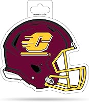 Vista 18 de Rico Industries NCAA - Calcomanía para casco de corte en forma de 4.75 x 5 pulgadas