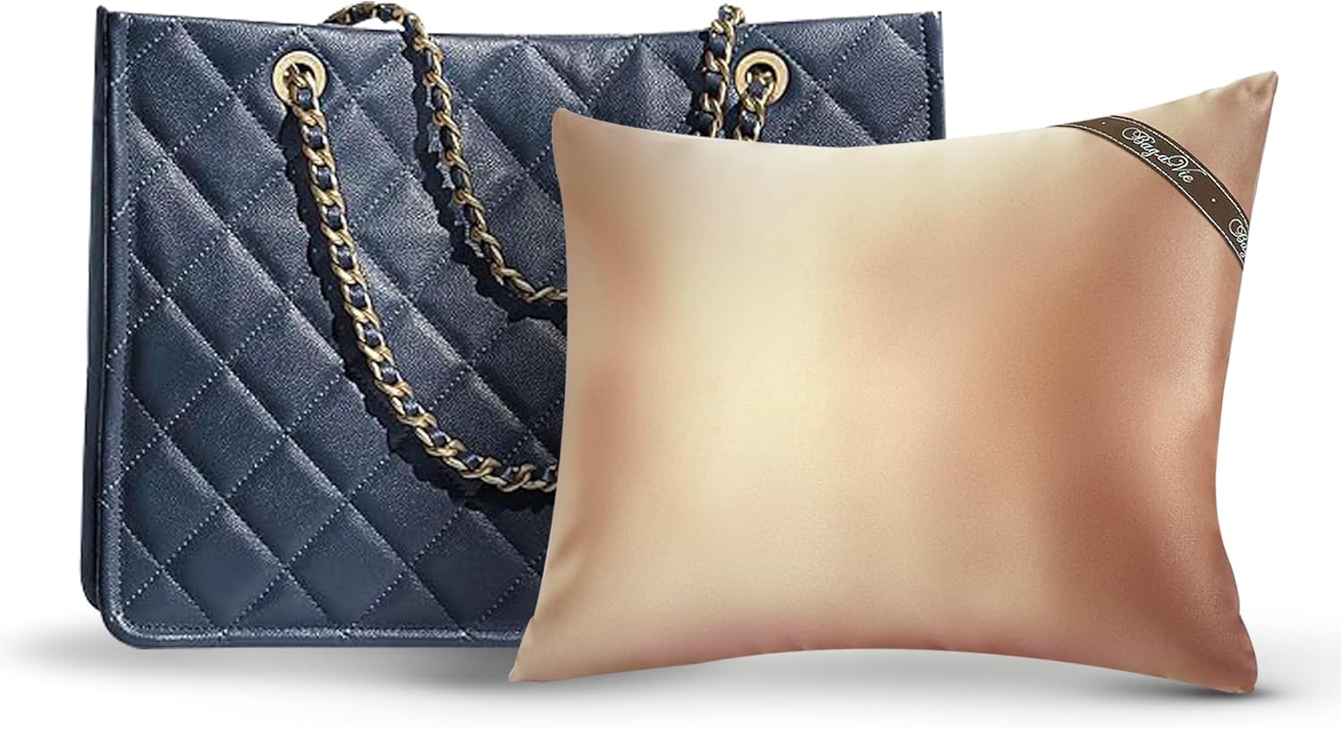 Bag-a-Vie Handbag Shaper Pillow – Luxury Handbag Shaper & Purse Shapers - [Grande] 14.5” x 11” - Fits Tote Bags