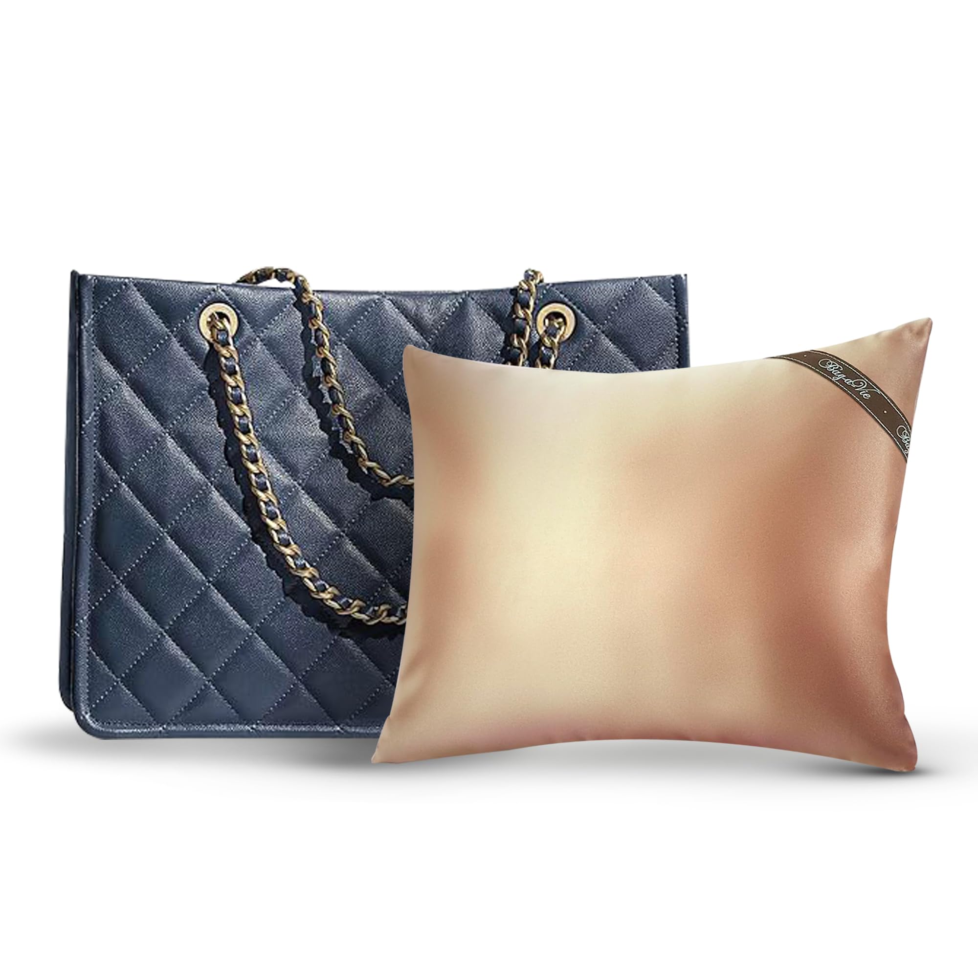 Bag-a-Vie Handbag Shaper Pillow – Luxury Handbag Shaper & Purse Shapers - [Grande] 14.5” x 11” - Fits Tote Bags