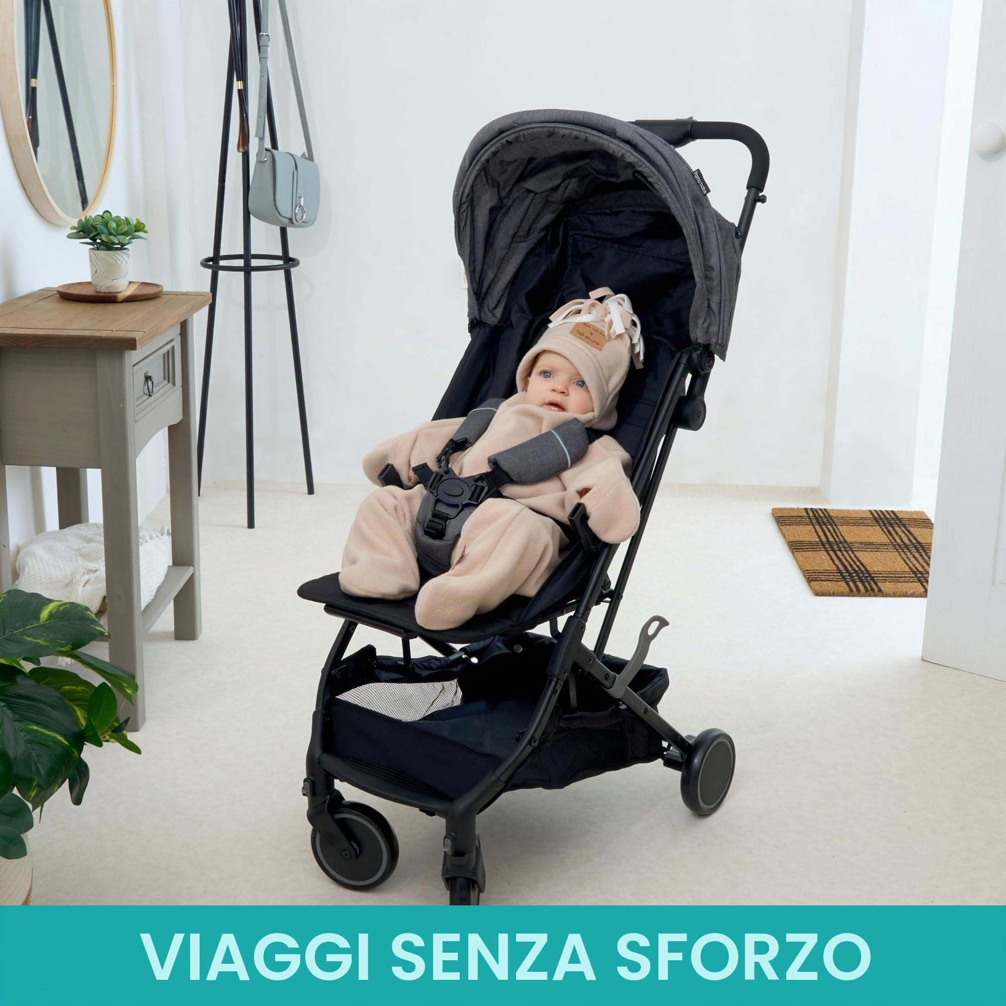 Clair de Lune Star - Coperta in pile per neonati, 6-12 mesi, colore: avena