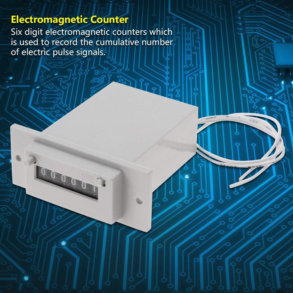 Digital Pulse Counter Electromagnetic 6 Digit CSK6-YKW 24V (DC24V)