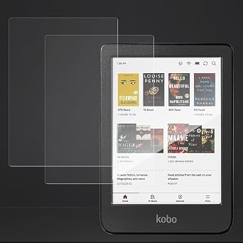 Anti-Glare Matte Screen Protector for 6 Kobo Clara Colour/Clara BW/Clara 2E 2-Pack Anti Fingerprint Anti Burst Nano Matte Skin PET Soft Film Matte