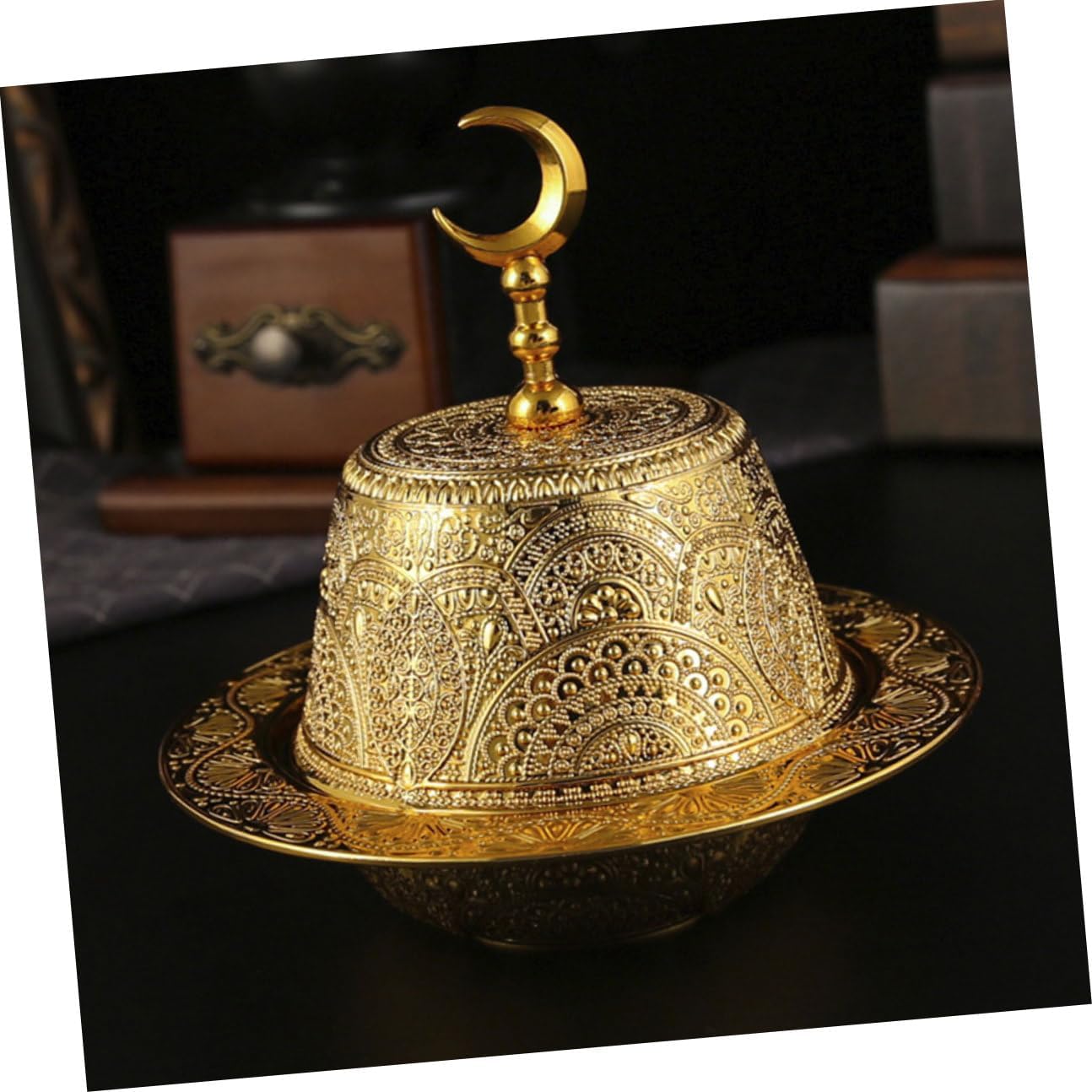 SHINEOFI Metal Snack Bowl round Alloy Multipurpose Serving Bowl for Fruit