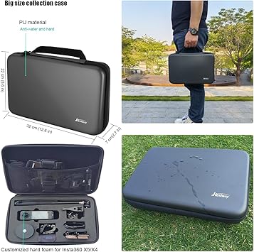 Accessories Kit for Insta360 X5 / X4 Camera Mount Bundle with Magnetic Mount Carrying Case, Selfie Stick, Tripod, Chest Strap,Bike Clamp,Screen Protector Non-Slip Mounts for Insta 360 X5 / X4 60I