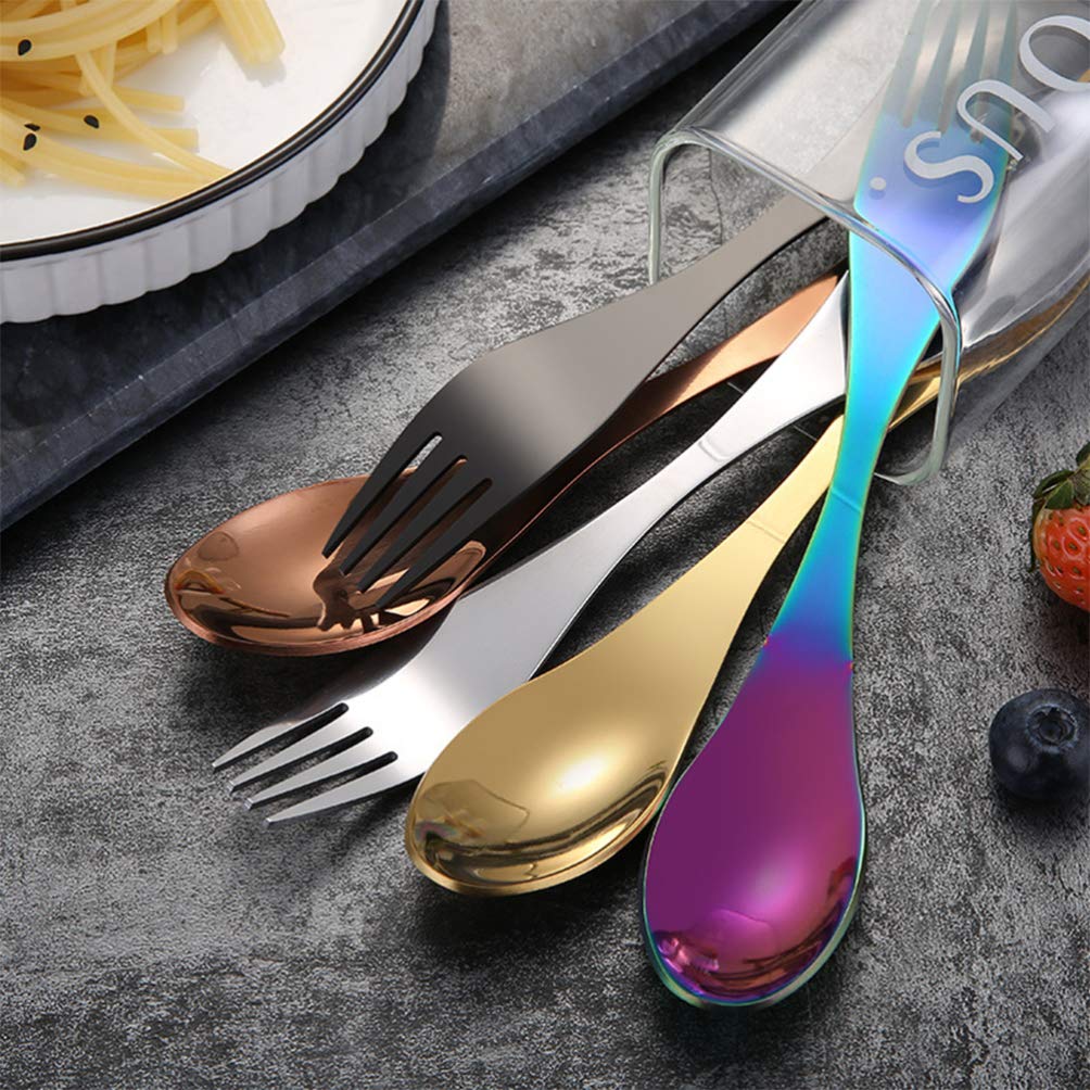 5pcs Modern Spork Metal Spork Spork