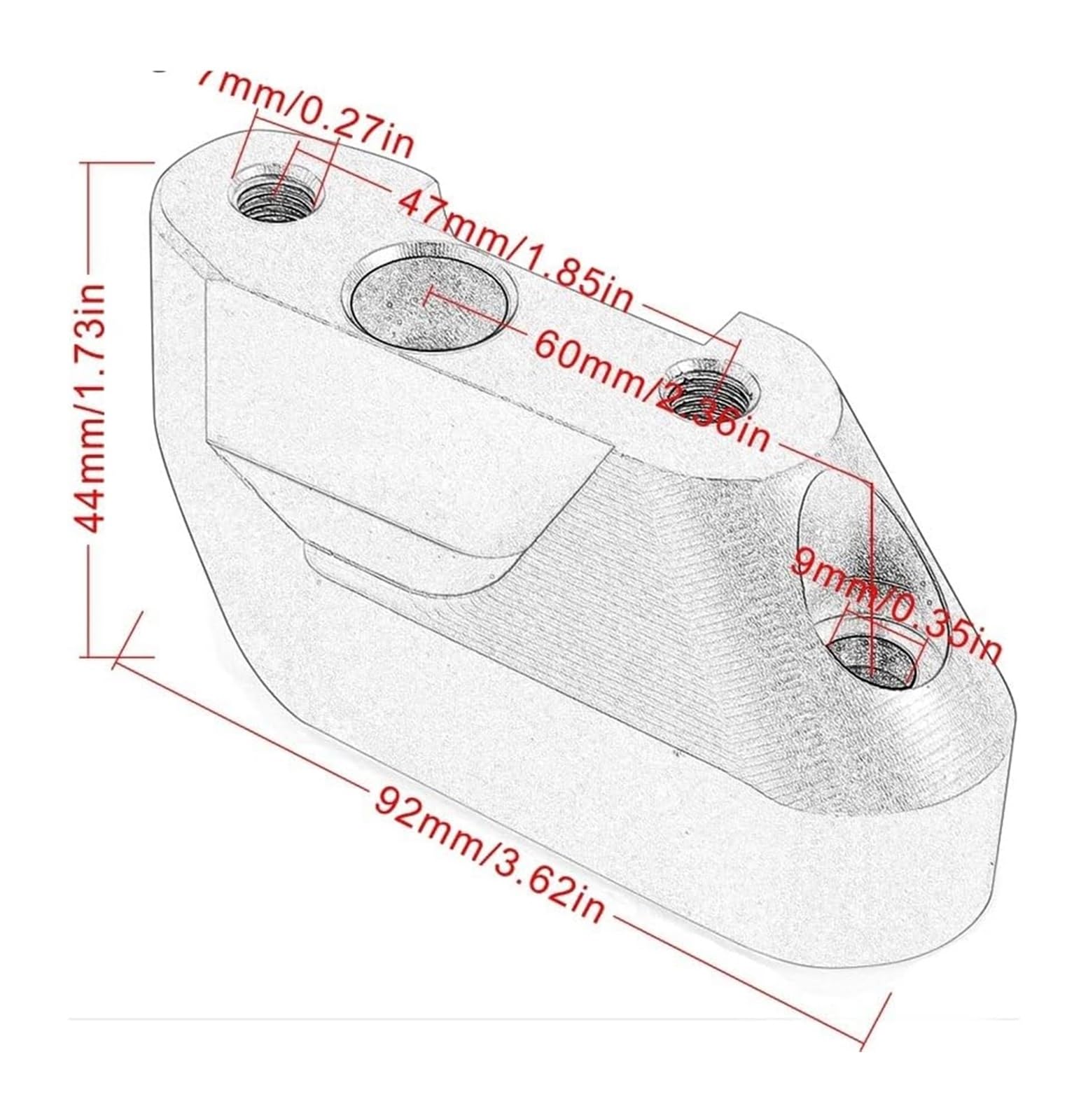 para BMW para R1200RS 2015 2016 2017 2018 Elevadores De Manillar De Aleación De Aluminio para Motocicleta Adaptadores De Altura Alzas Manillar Motocicleta(Negro)