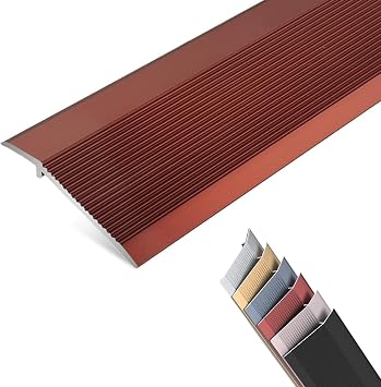 HJXGQJM Aluminum Floor Transition Threshold Strip Wood to Tile,Door Floor Trim Kitchen Bedroom Bathroom Doors Gap Cover,Floor Transition Strip,Aluminum Transition Strips for Doorway