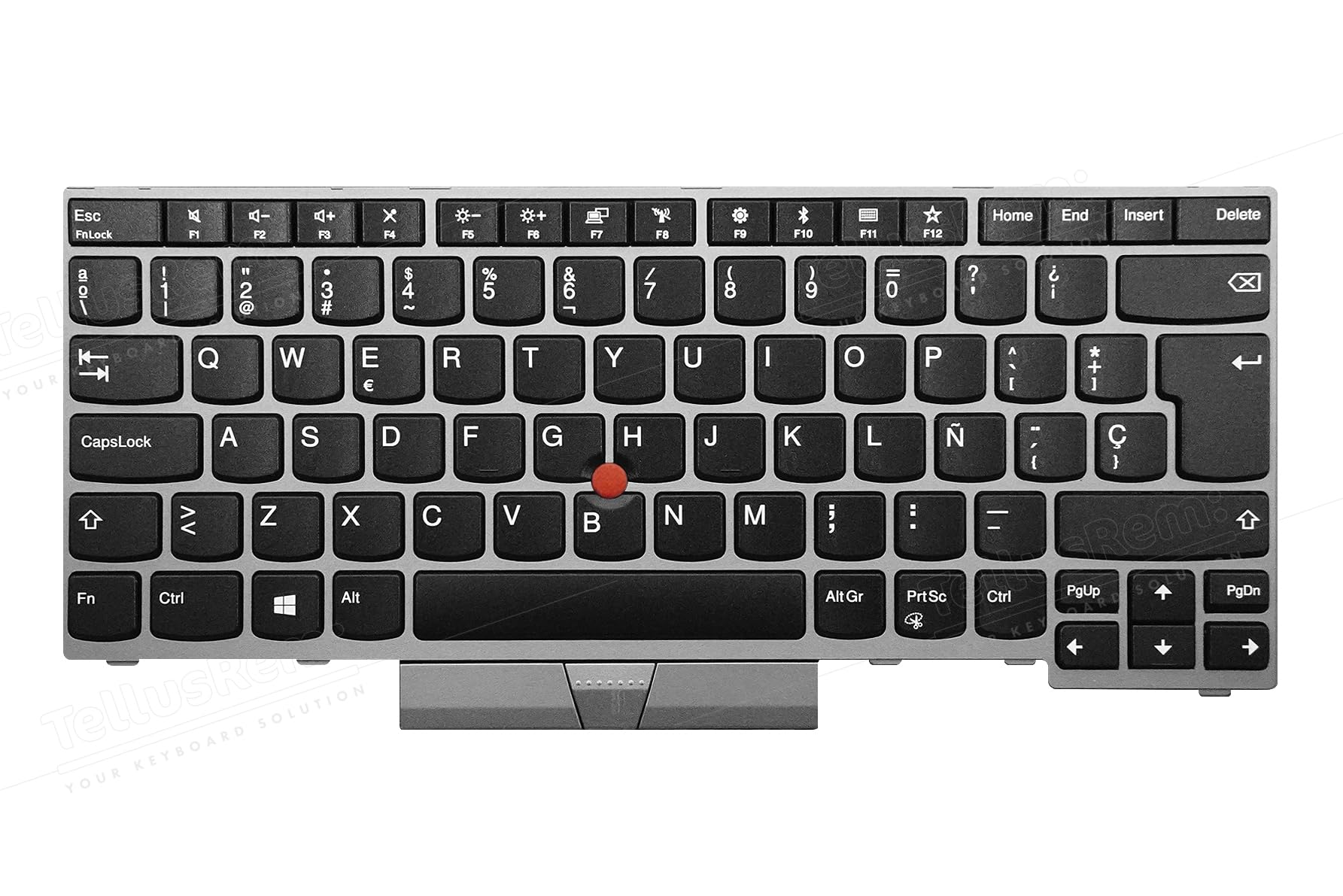 Teclado de respuesto Español sin retroiluminación para Lenovo Thinkpad T480s, T490, E490, L480, L490, L380, L390, L380 Yoga, L390 Yoga, E490, E480