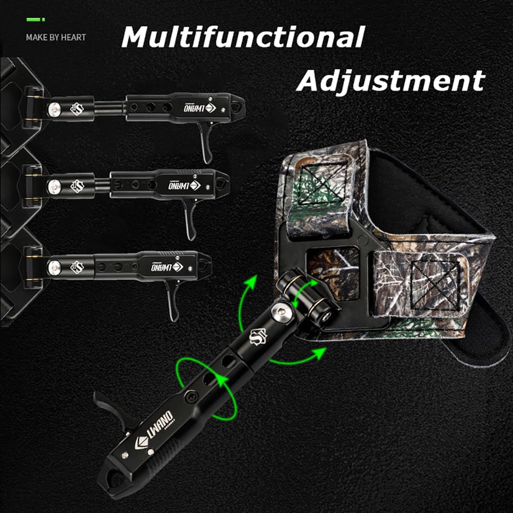 Tir à Arc Déclencheur Arc Compound Release Aid Réglable Trigger Libération Accessoire pour Chasse Étrier de poignée