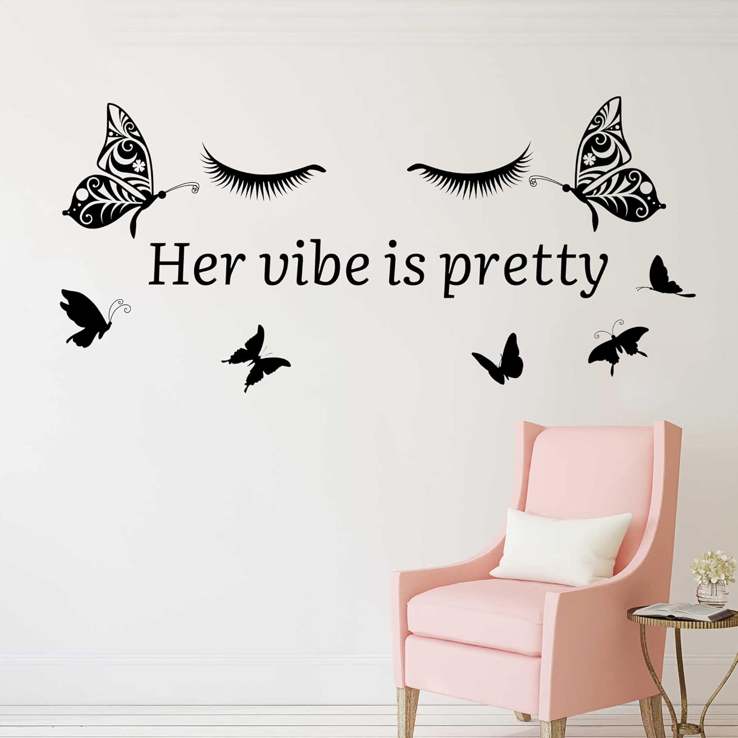 Her Vibe is Pretty Wall Decals Vinyl Inspirational Wall