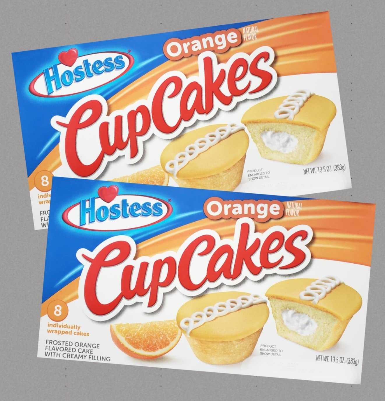 Hostess Orange Cupcakes (2 Box Bundle) Total 16