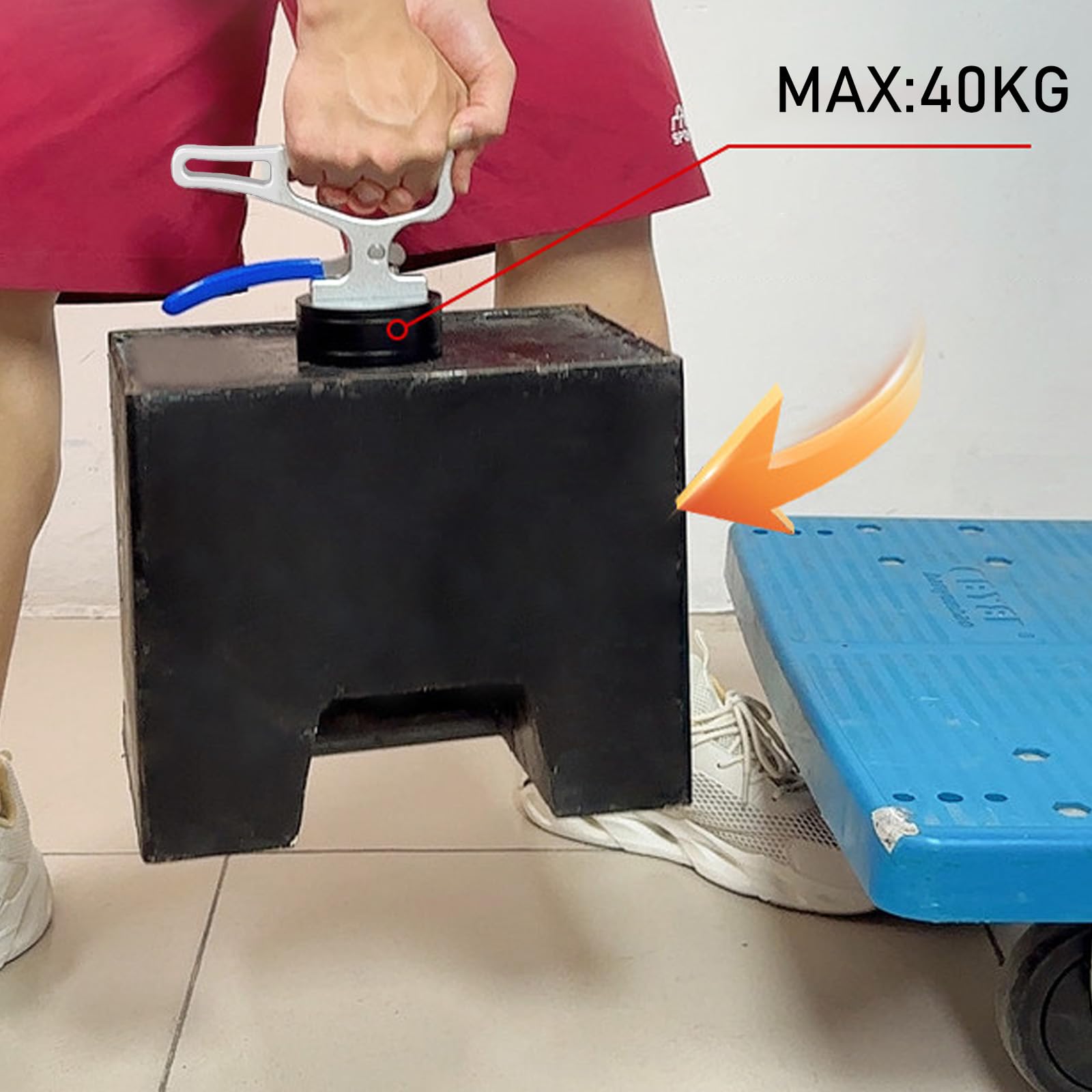 Imán de elevación de neodimio con mango magnético de cierre rápido para agarre de metal