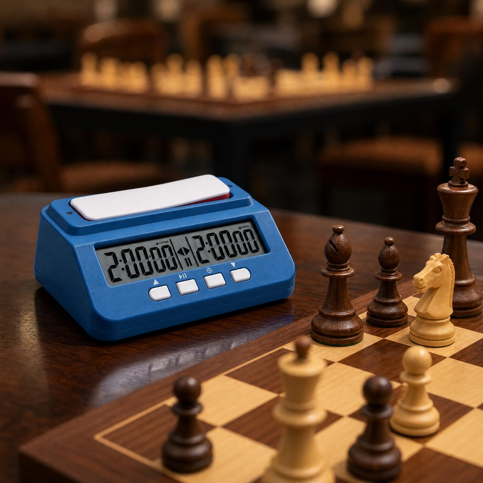 Orologio da Scacchi Digitale con Doppio Display Intuitivo Cronometro da Torneo con Funzione di Memoria Professionale per Tornei