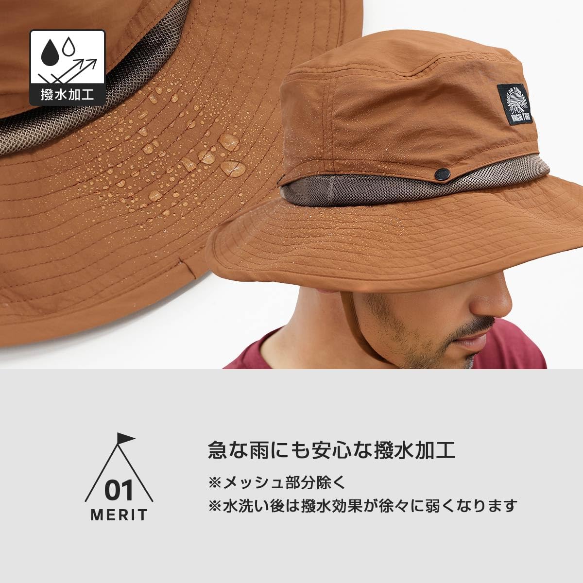 Amazon.co.jp: [ナイガイ] メッシュハット 登山 ランニング トレイル