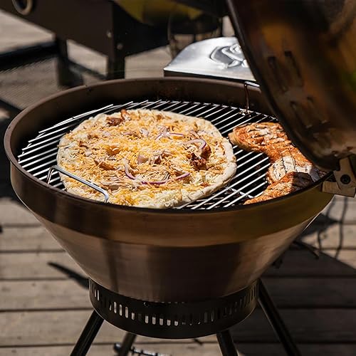 Miniatura 6 de Rejilla de cocción con bisagra, rejilla de cocción para parrilla Weber de 22 12 pulgadas, rejilla de acero inoxidable para Weber 22 Performer,