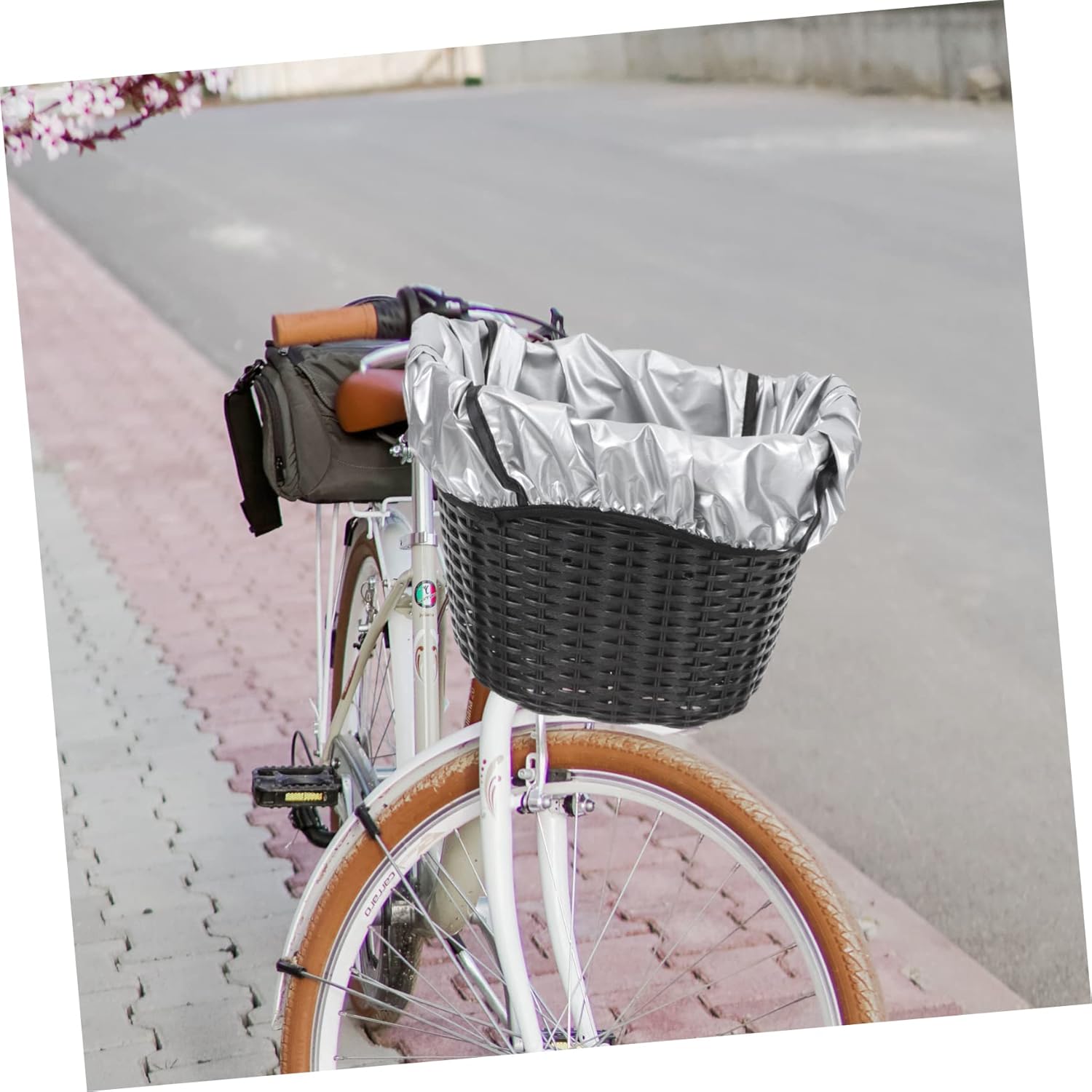 UPKOCH Cycling Basket Liner Protector Cover Compact and Lightweight Rain Cover for Bike Front Basket Durable