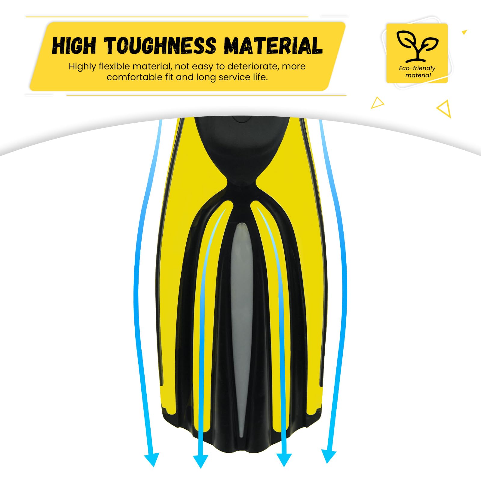 TUDIVING-Pinne da sub lunghe in silicone Attrezzatura da nuoto Pinne da snorkeling Nuove pinne subacquee professionali per adulti uomini donne