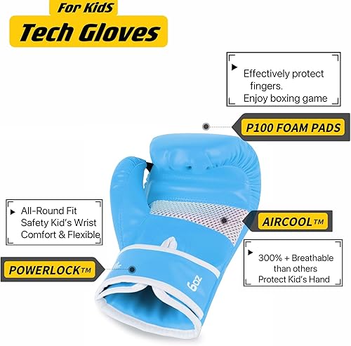 Miniatura 2 de Guantes de boxeo mejorados para niños y niñas de 3 a 8 años, guantes de boxeo para entrenamiento de niños, guantes de boxeo para niños, para saco de