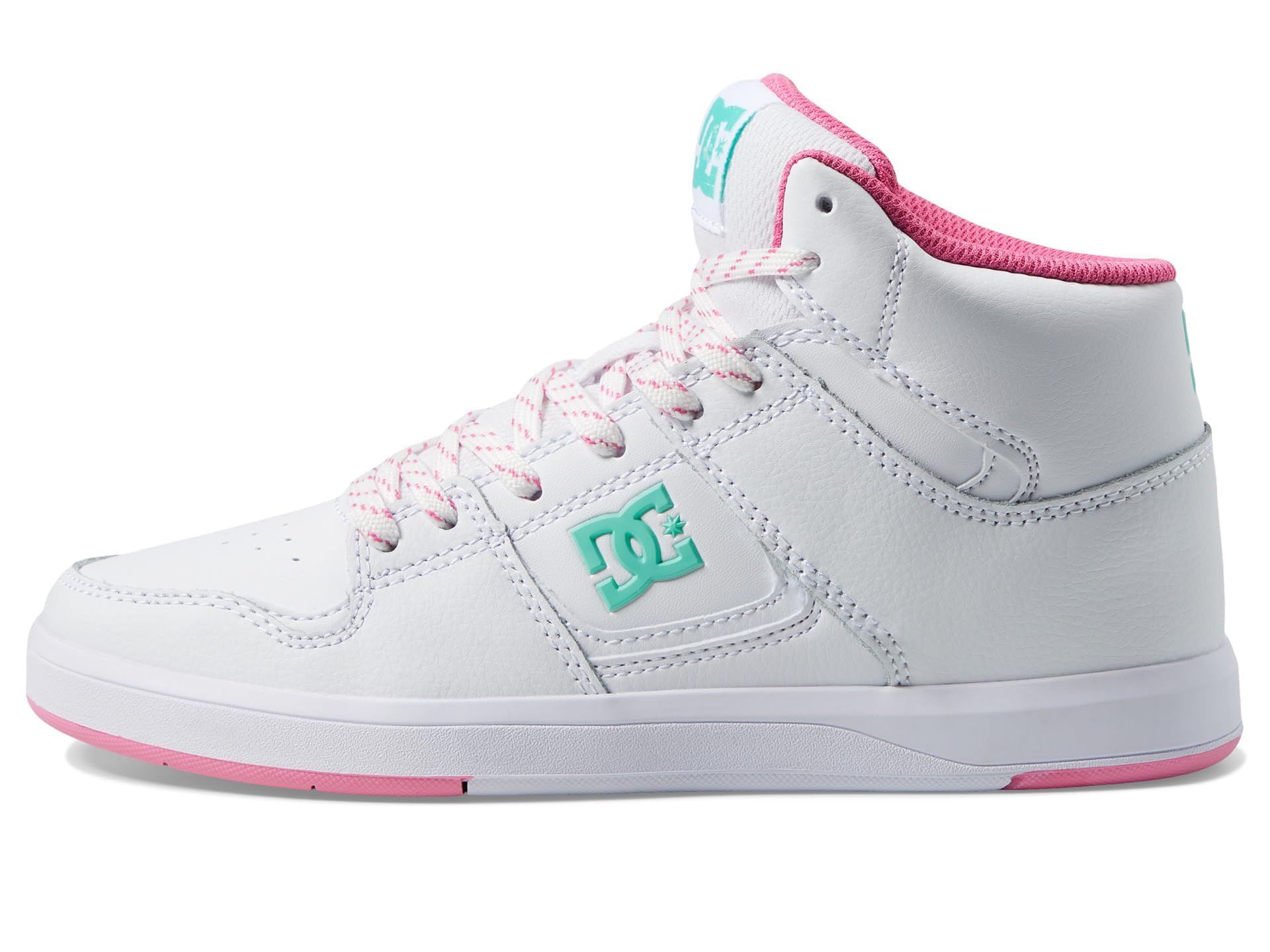 dcCure High-Top White/Pink/Turquoise 5.5 B (M)