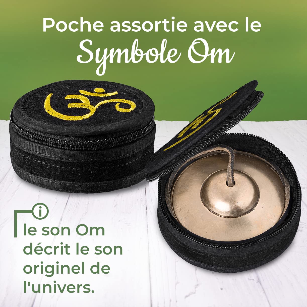 Cymbales tibétaines 55 mm pour méditation, massage sonore et thérapie sonore