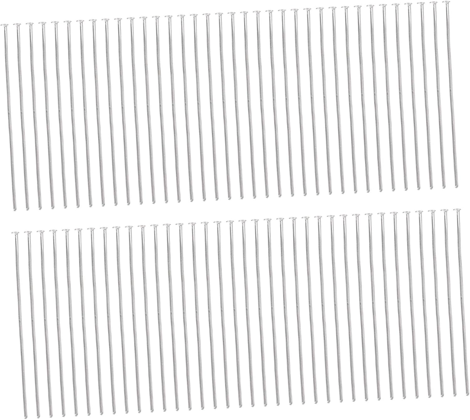 400pcs Metal Flat Head Pins for Jewelry Making DIY Crafts Beading Supplies T-pins for Earrings Bracelets and Necklaces Silver