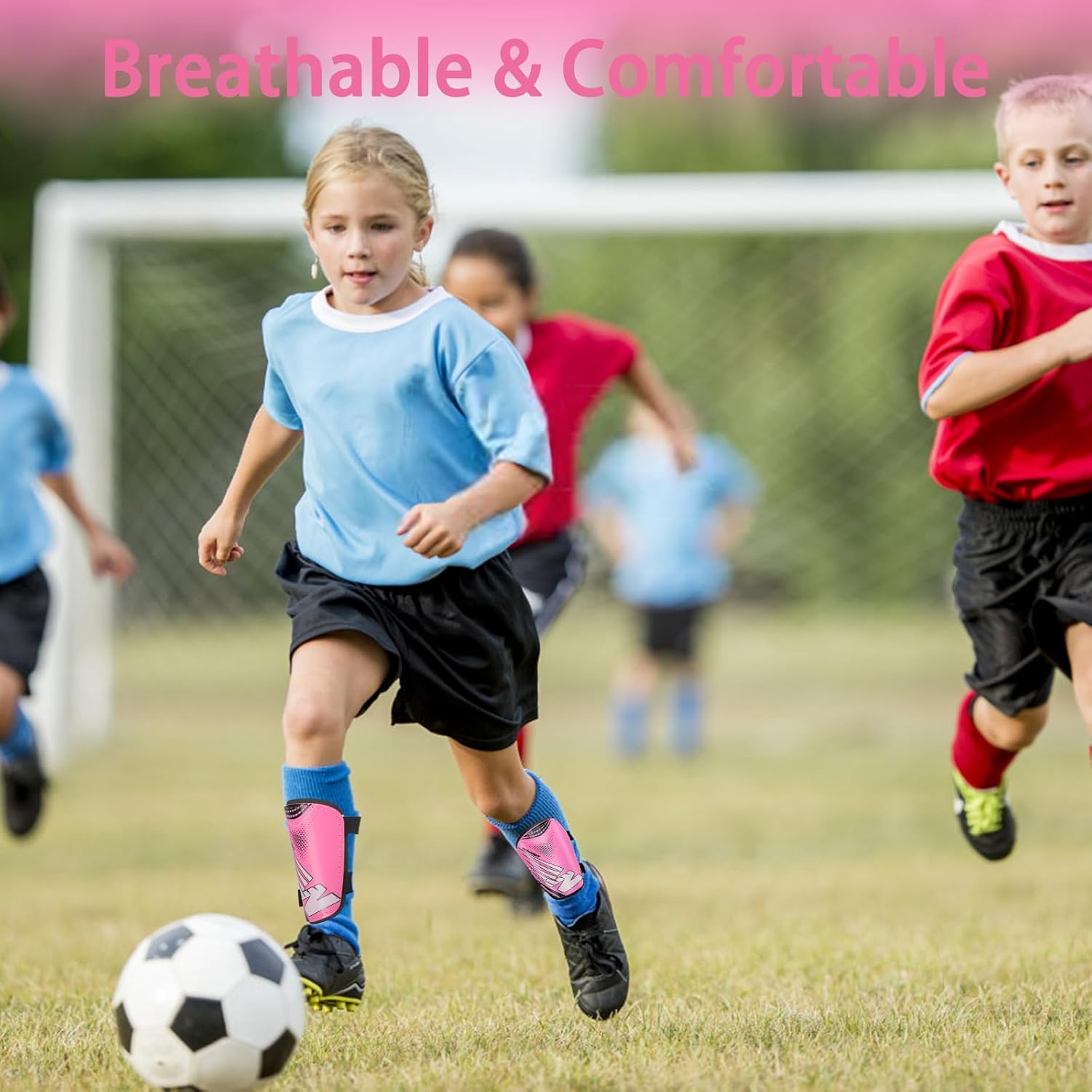 Shin Guards Soccer Youth Kids - Shin Guard for Boys Girls Teenagers Toddler 2-18 Years Old - Football Shin Pads Protection Equipment with Adjustable Straps - Image 6