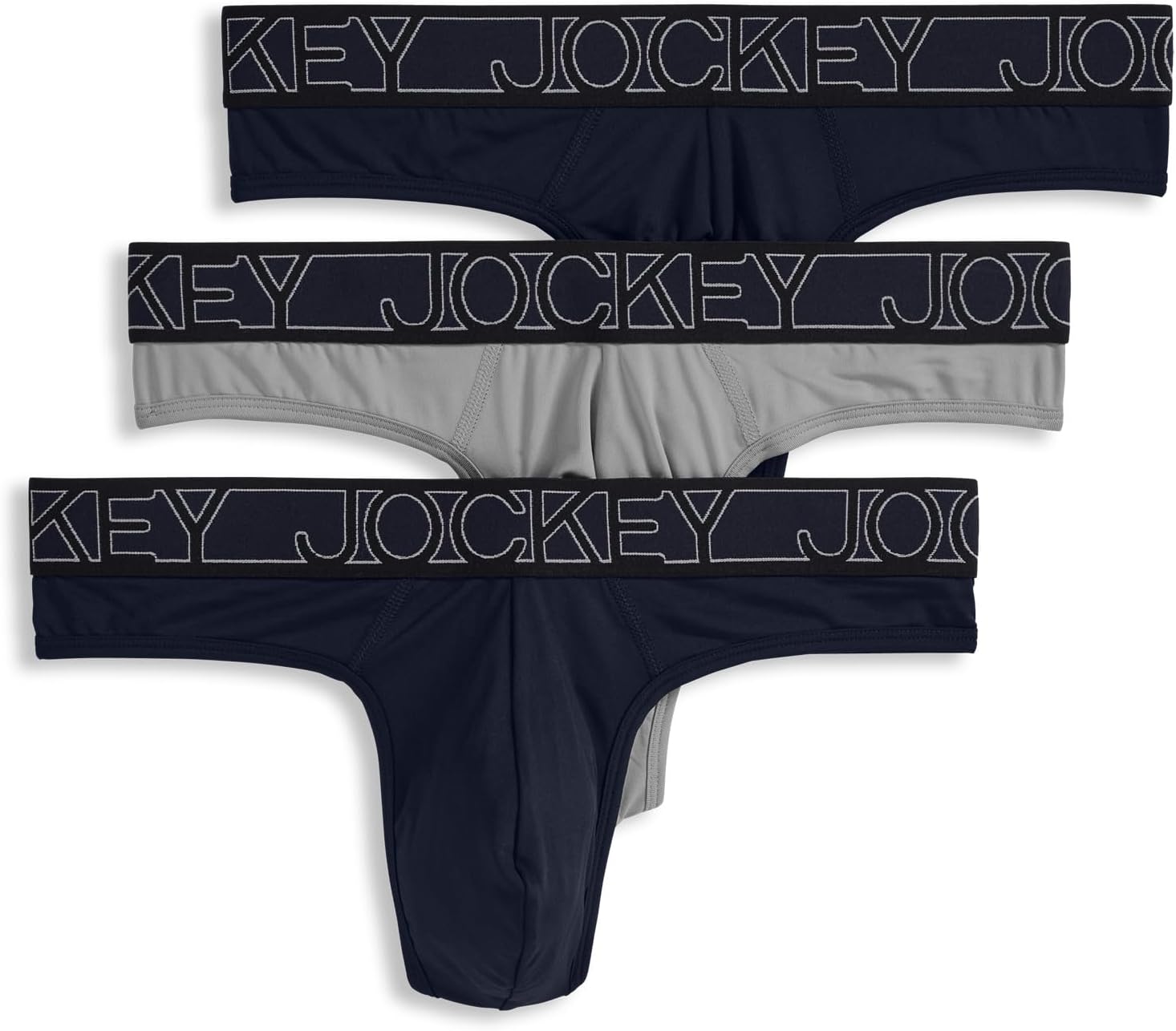 Men's Underwear Microfiber Stretch Thong - 3 Pack