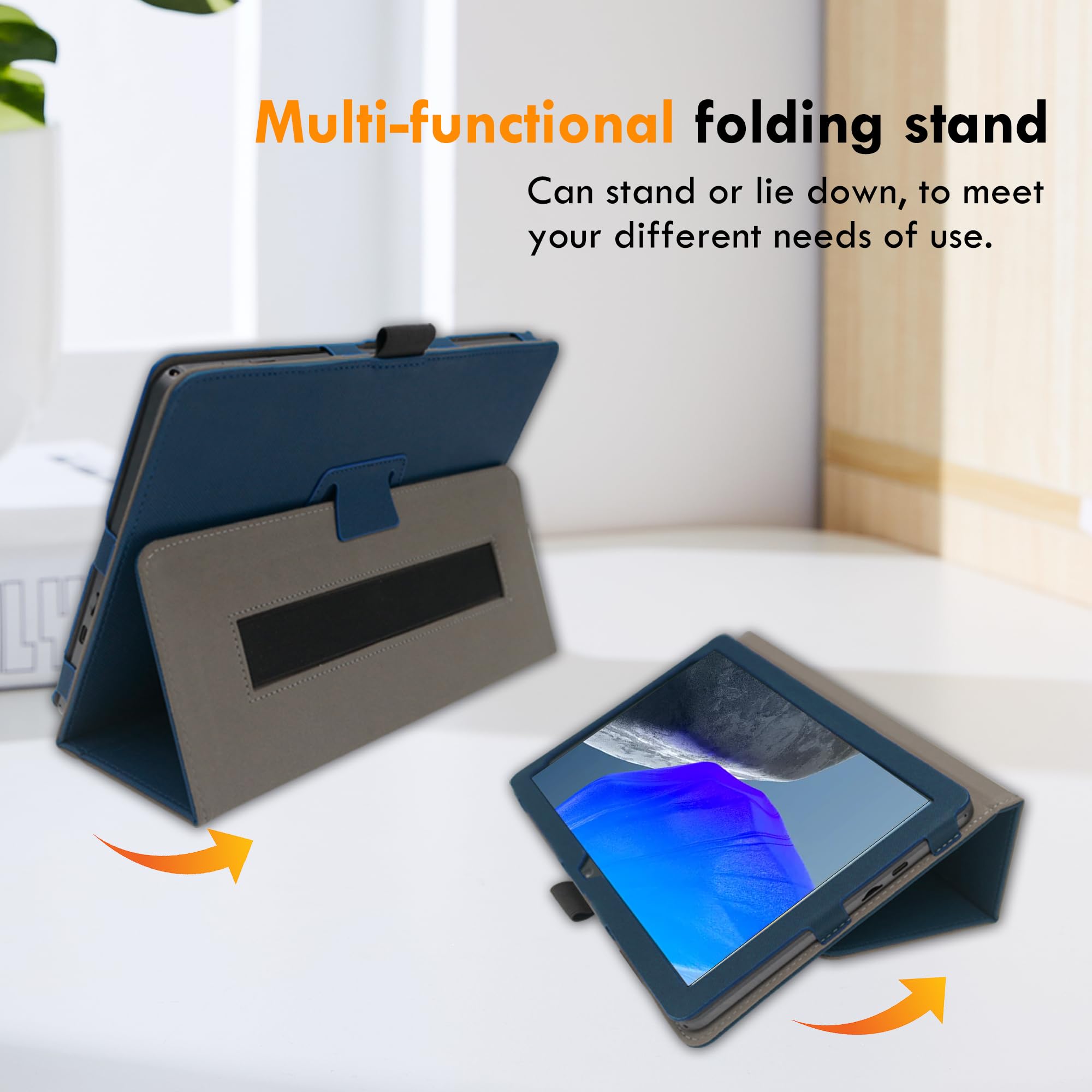 Custodia In Silicone Antiurto Per Tablet Tabwee W90 / T90 - Cover Morbida Con Supporto Regolabile - Protezione Completa - Nero - 4