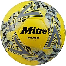 Mitre Calcio Evo 24 Football, Yellow/Black/Grey, 5